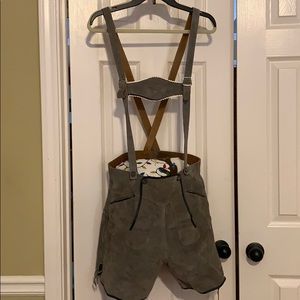 Authentic German Men’s Lederhosen.  Size 34